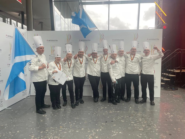 The Scottish Culinary Team at the 2024 IKA Culinary Olympics in Stuttgart.