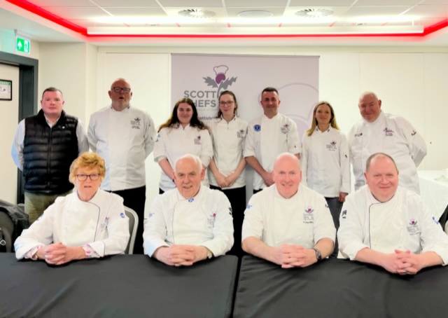 Scottish Chefs Board Members at the 2026 AGM.